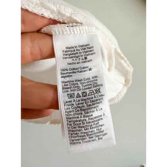 J.Crew | Pointelle short-sleeve T-shirt in Ivory | Sz XXL - Picture 6 of 8